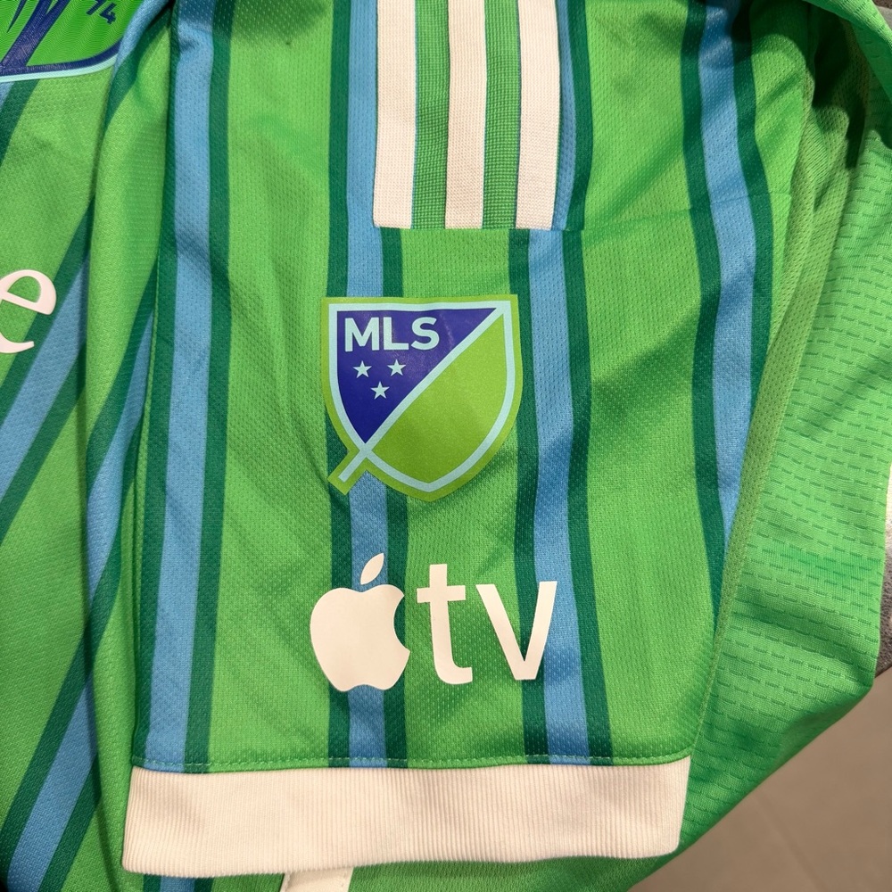 NWT Seattle Sounders FC 2024/25 Home Jersey Authentic Adidas MLS (HZ6188) - Picture 11 of 15
